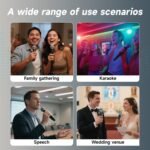 Professional Dual Wireless Microphone for Karaoke & Singing – 2.4GHz Portable Dynamic Mic for Streaming & Live Performance - Image 7