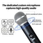 Professional Dual Wireless Microphone for Karaoke & Singing – 2.4GHz Portable Dynamic Mic for Streaming & Live Performance - Image 9
