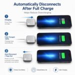 USB-C Smart Auto Eject Charging Adapter with LED Indicator, Intelligent Power Control, Automatic Power Cut & Overcharge Protection for Phones, Tablets and USB-C Laptops - Image 2