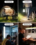 Inflatable Solar Tubelight | Solar Lantern Light | USB Rechargeable Light | 4 Lighting Modes | IP66 Waterproof | Portable and Lightweight Tent Light | Power Bank | Portable, Foldable Camping Light - Image 6